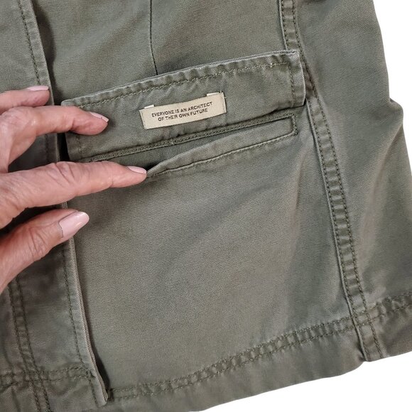 RuffHewn Military Green Army Jacket 100% Cotton L - Picture 7 of 16